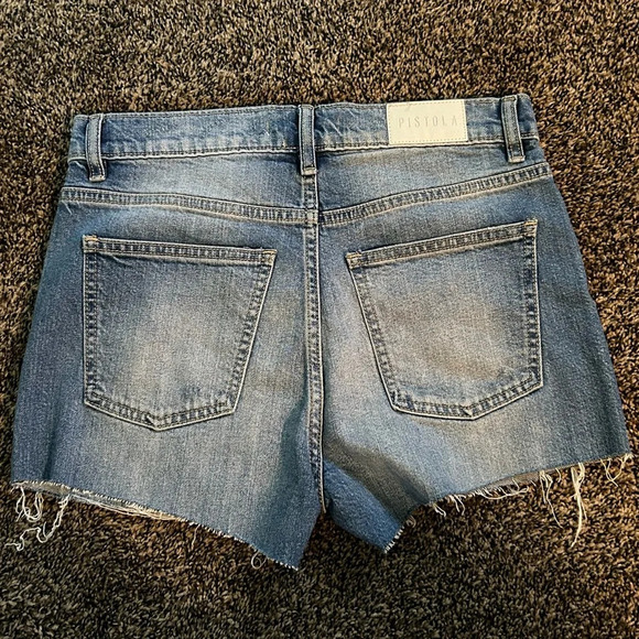 Pistola Nova denim cutoff Shorts in Passage Distressed sz 27 - Picture 4 of 6